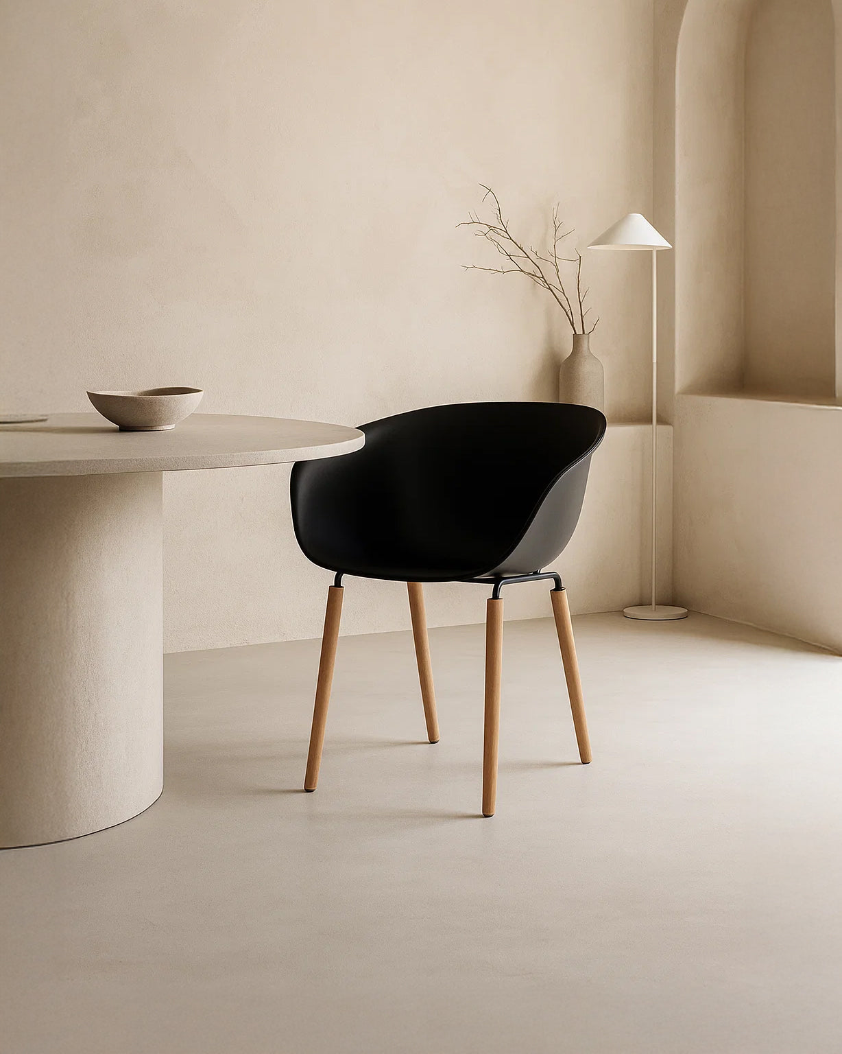 Casco Modern Dining Chair (Jet Black) – (4 Units) Outlet Products - Marcel Olsen