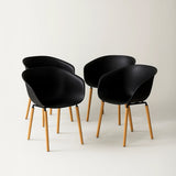 Casco Modern Dining Chair (Jet Black) – (4 Units) Outlet Products - Marcel Olsen