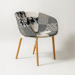 Casco Modern Dining Chair (Monochrome) – Scandinavian Style Shell Chair with Wooden Legs (4 Units) Outlet Products - Marcel Olsen