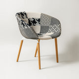 Casco Modern Dining Chair (Monochrome) – Scandinavian Style Shell Chair with Wooden Legs (4 Units) Outlet Products - Marcel Olsen