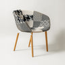 Casco Modern Dining Chair (Monochrome) – Scandinavian Style Shell Chair with Wooden Legs (4 Units) Outlet Products - Marcel Olsen
