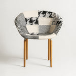 Casco Modern Dining Chair (Monochrome) – Scandinavian Style Shell Chair with Wooden Legs (4 Units) Outlet Products - Marcel Olsen
