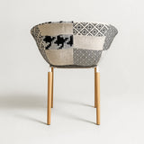 Casco Modern Dining Chair (Monochrome) – Scandinavian Style Shell Chair with Wooden Legs (4 Units) Outlet Products - Marcel Olsen