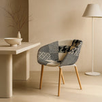 Casco Modern Dining Chair (Monochrome) – Scandinavian Style Shell Chair with Wooden Legs (4 Units) Outlet Products - Marcel Olsen