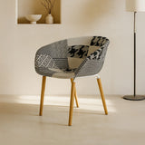 Casco Modern Dining Chair (Monochrome) – Scandinavian Style Shell Chair with Wooden Legs (4 Units) Outlet Products - Marcel Olsen
