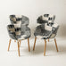 Casco Modern Dining Chair (Monochrome) – Scandinavian Style Shell Chair with Wooden Legs (4 Units) Outlet Products - Marcel Olsen