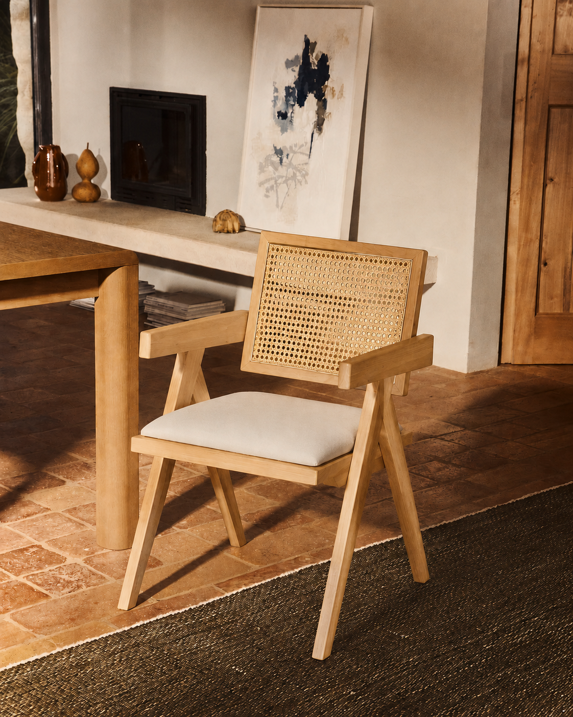 Chiva Rattan & Wood Dining Chair - Set of 2 (Natural) – Outlet Outlet Products - Marcel Olsen