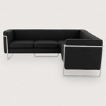MO-77 Bauhaus Sofa Corner (Ebony Black Leather) - Marcel Olsen