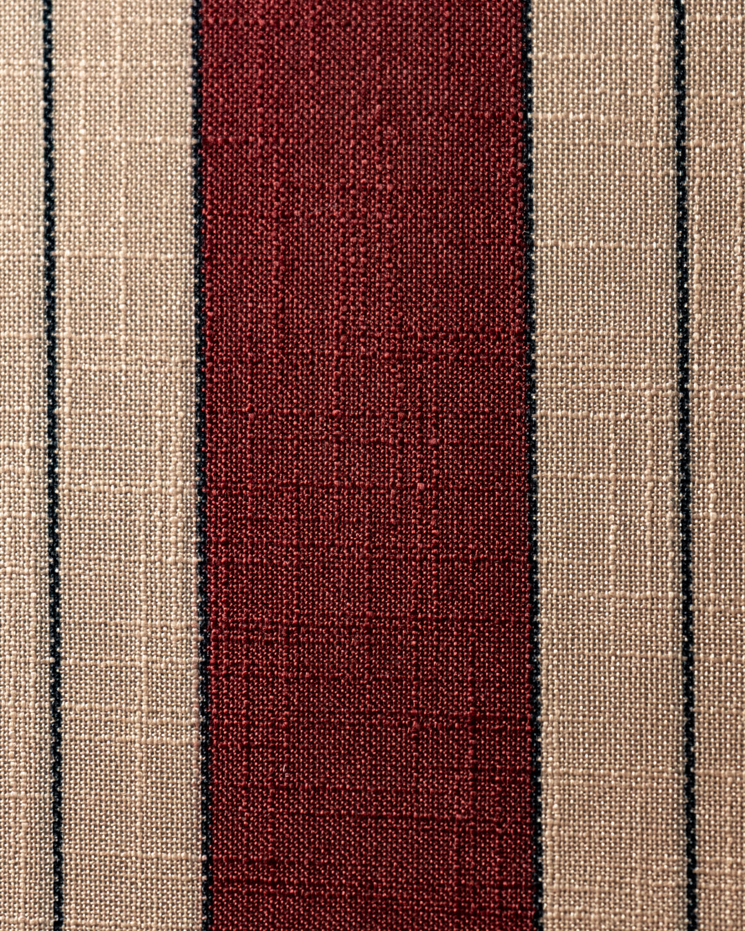 Berria Armchair Metal & Striped Fabric (Crimson Sand) – Modern Boho Summer Lounge Chair - Marcel Olsen