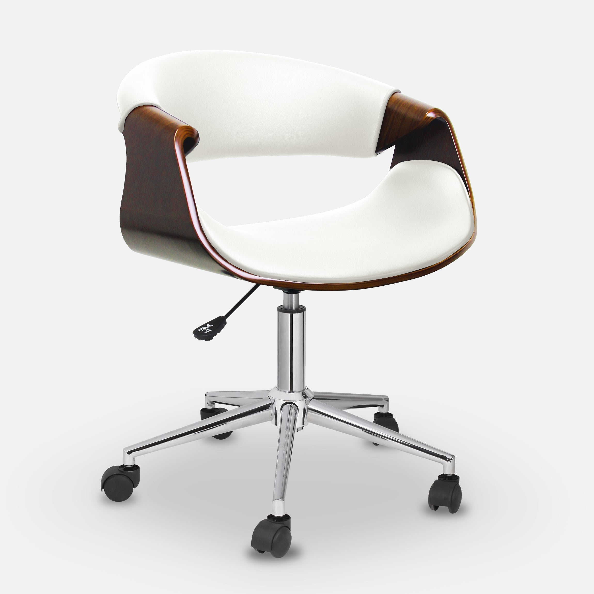 Ergonomic Danish Office Chair (White, Curve) | Scandinavian Desk Chair Office Chair - Jacob Bek