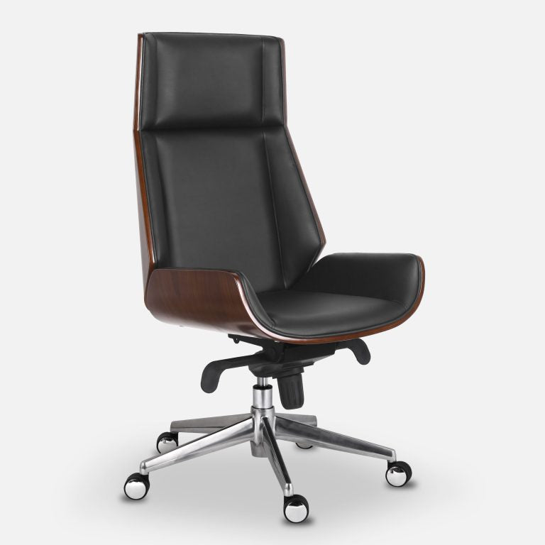 Ergonomic Danish Office Chair (Black, High) | Scandinavian Desk Chair Office Chair - Jacob Bek