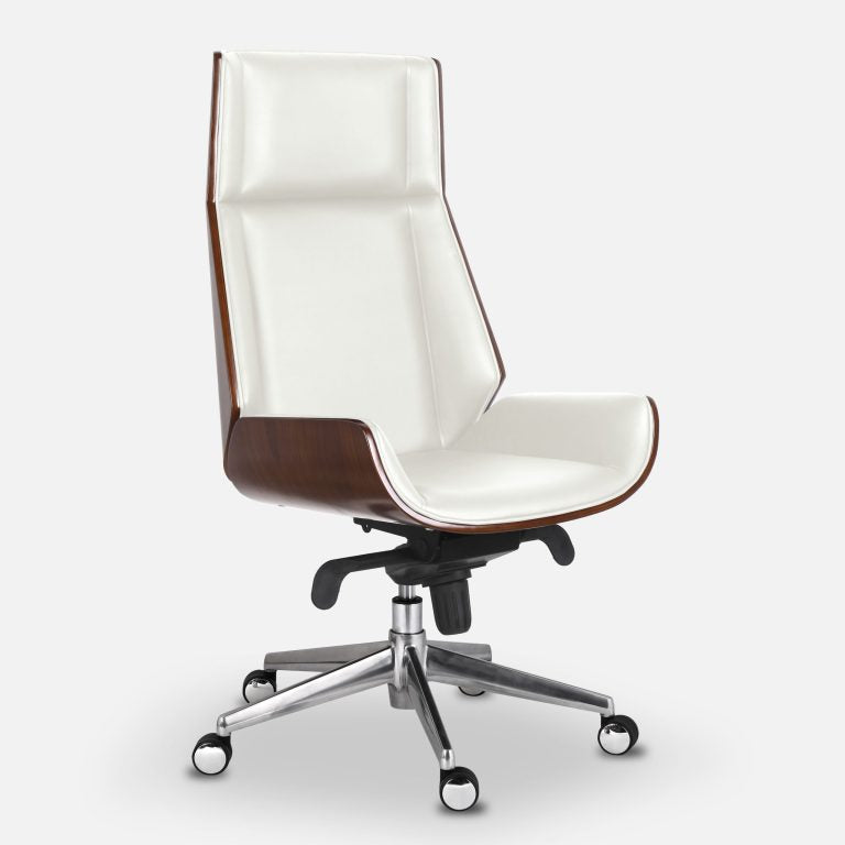 Ergonomic Danish Office Chair (White, High) | Scandinavian Desk Chair Office Chair - Jacob Bek