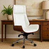 Ergonomic Danish Office Chair (White, High) | Scandinavian Desk Chair Office Chair - Jacob Bek
