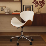Ergonomic Danish Office Chair (White, Wing) | Scandinavian Desk Chair Office Chair - Marcel Olsen