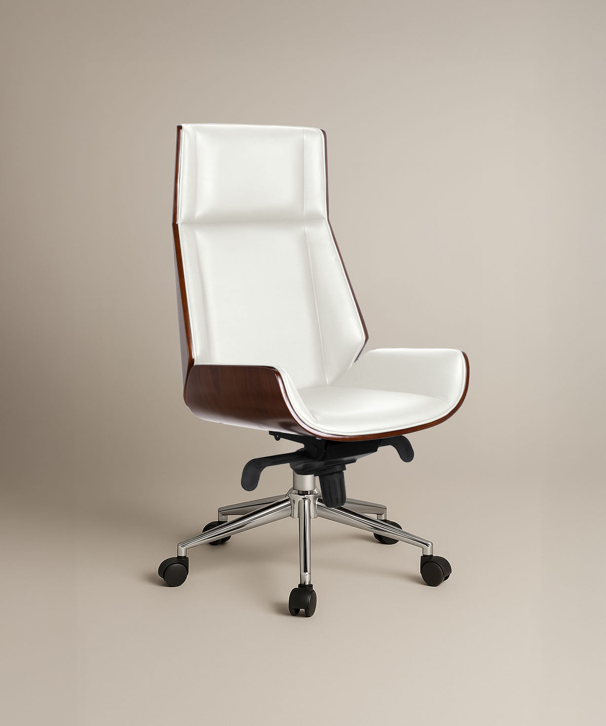 Ergonomic Danish Office Chair (White, High) | Scandinavian Desk Chair Office Chair - Jacob Bek