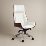 Ergonomic Danish Office Chair (White, High) | Scandinavian Desk Chair Office Chair - Marcel Olsen