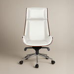 Ergonomic Danish Office Chair (White, High) | Scandinavian Desk Chair Office Chair - Marcel Olsen