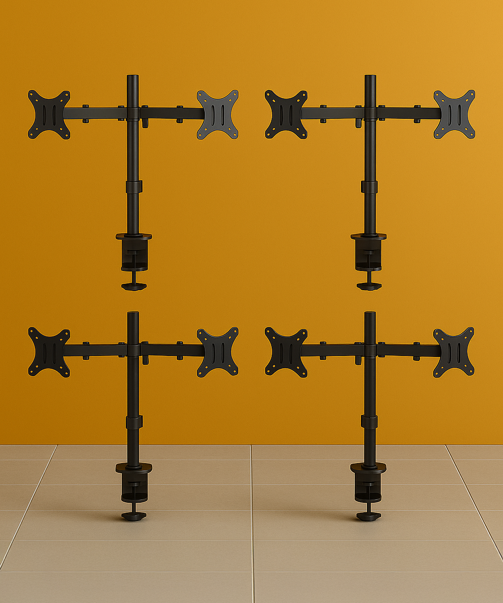 Dual Monitor Mount (4 Units) Gaming Monitor Mount - Jacob Bek