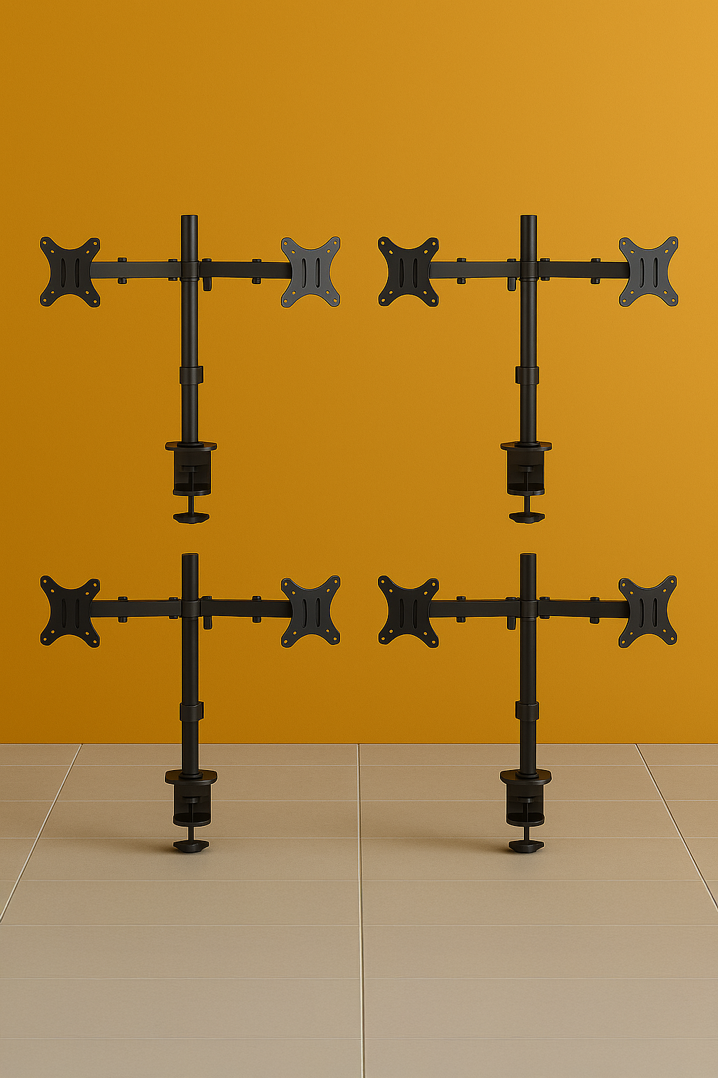 Dual Monitor Mount (4 Units) Gaming Monitor Mount - Jacob Bek