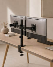 Dual Monitor Mount with Desk Clamp for Monitors up to 27" - Outlet