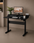 Electric Standing Desk (Black, 120cm) | Two Tier, Sit-Stand Desk - Outlet Electric Standing Desk - Marcel Olsen