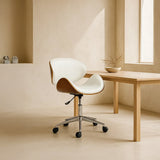 Ergonomic Danish Office Chair (White, Wing) | Scandinavian Desk Chair Office Chair - Marcel Olsen