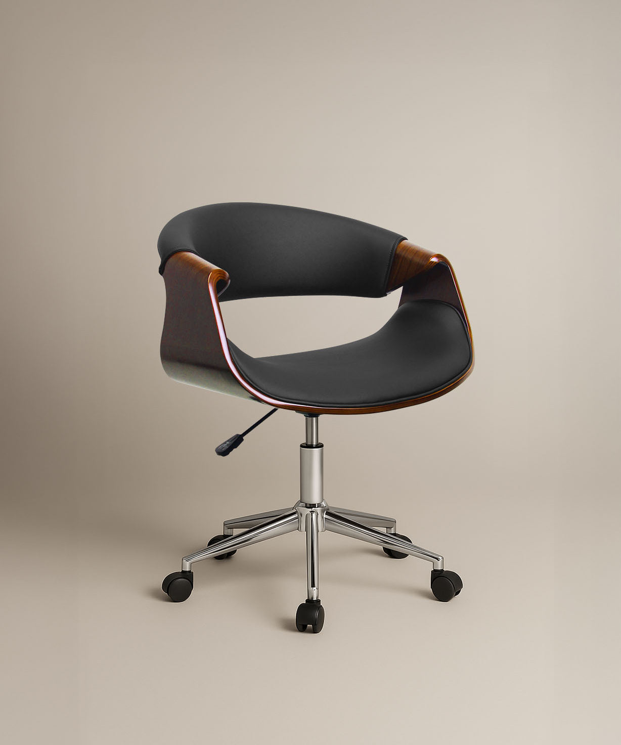 Ergonomic Danish Office Chair (Black, Curve) | Scandinavian Desk Chair Office Chair - Jacob Bek
