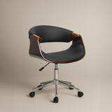 Ergonomic Danish Office Chair (Black, Curve) | Scandinavian Desk Chair Office Chair - Jacob Bek
