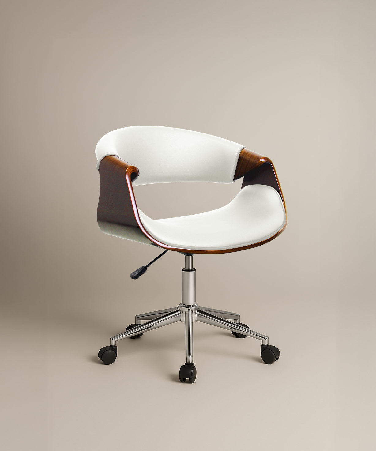 Ergonomic Danish Office Chair (White, Curve) | Scandinavian Desk Chair Office Chair - Jacob Bek