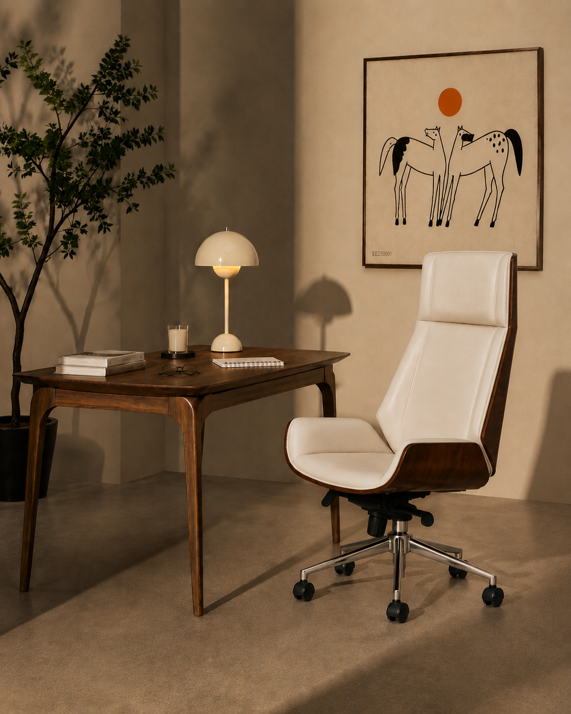 Ergonomic Danish Office Chair (White, High) - Outlet Office Chair - Marcel Olsen