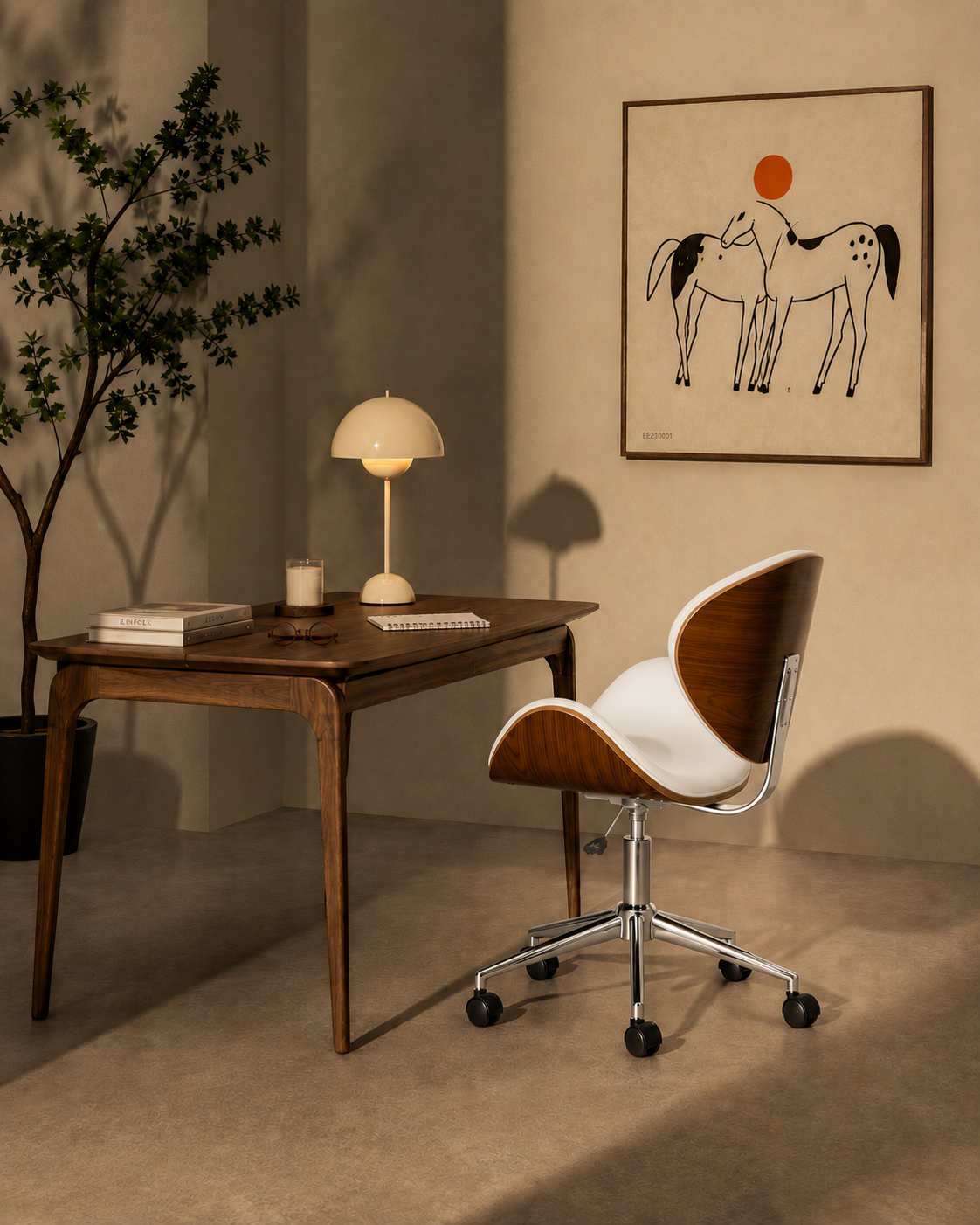 Ergonomic Danish Office Chair (White, Wing) - Outlet Office Chair - Marcel Olsen