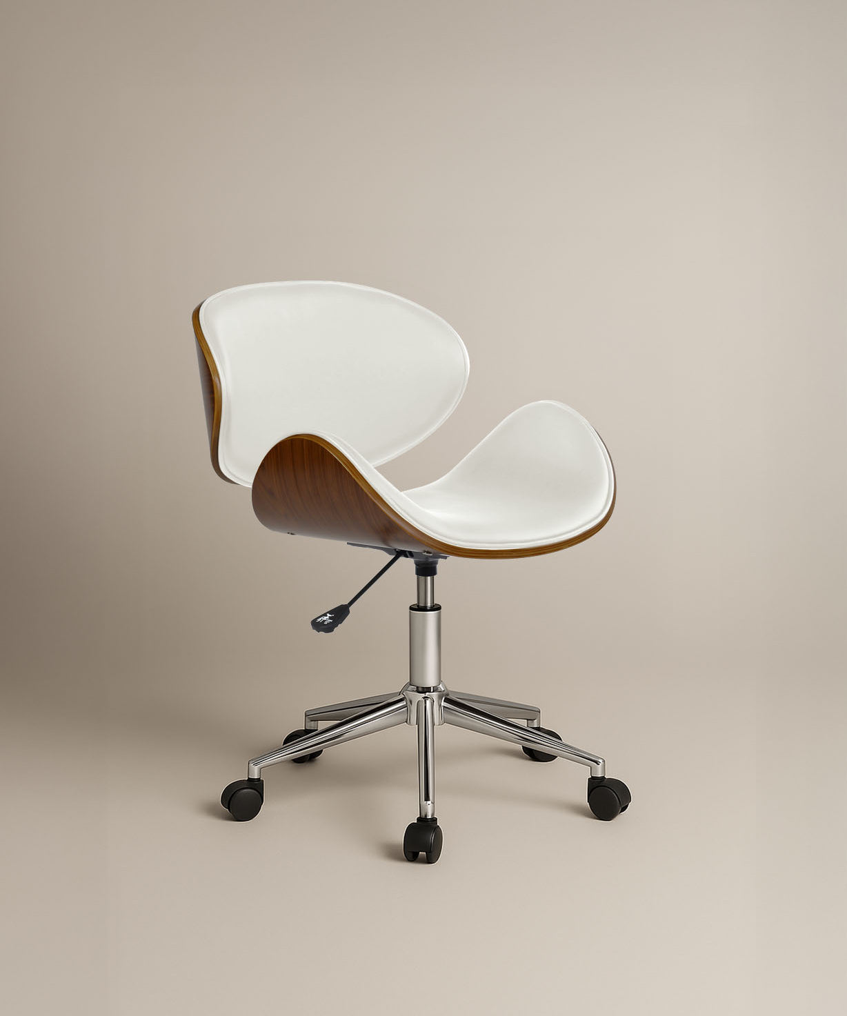 Ergonomic Danish Office Chair (White, Wing) | Scandinavian Desk Chair Office Chair - Jacob Bek
