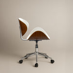 Ergonomic Danish Office Chair (White, Wing) | Scandinavian Desk Chair Office Chair - Marcel Olsen