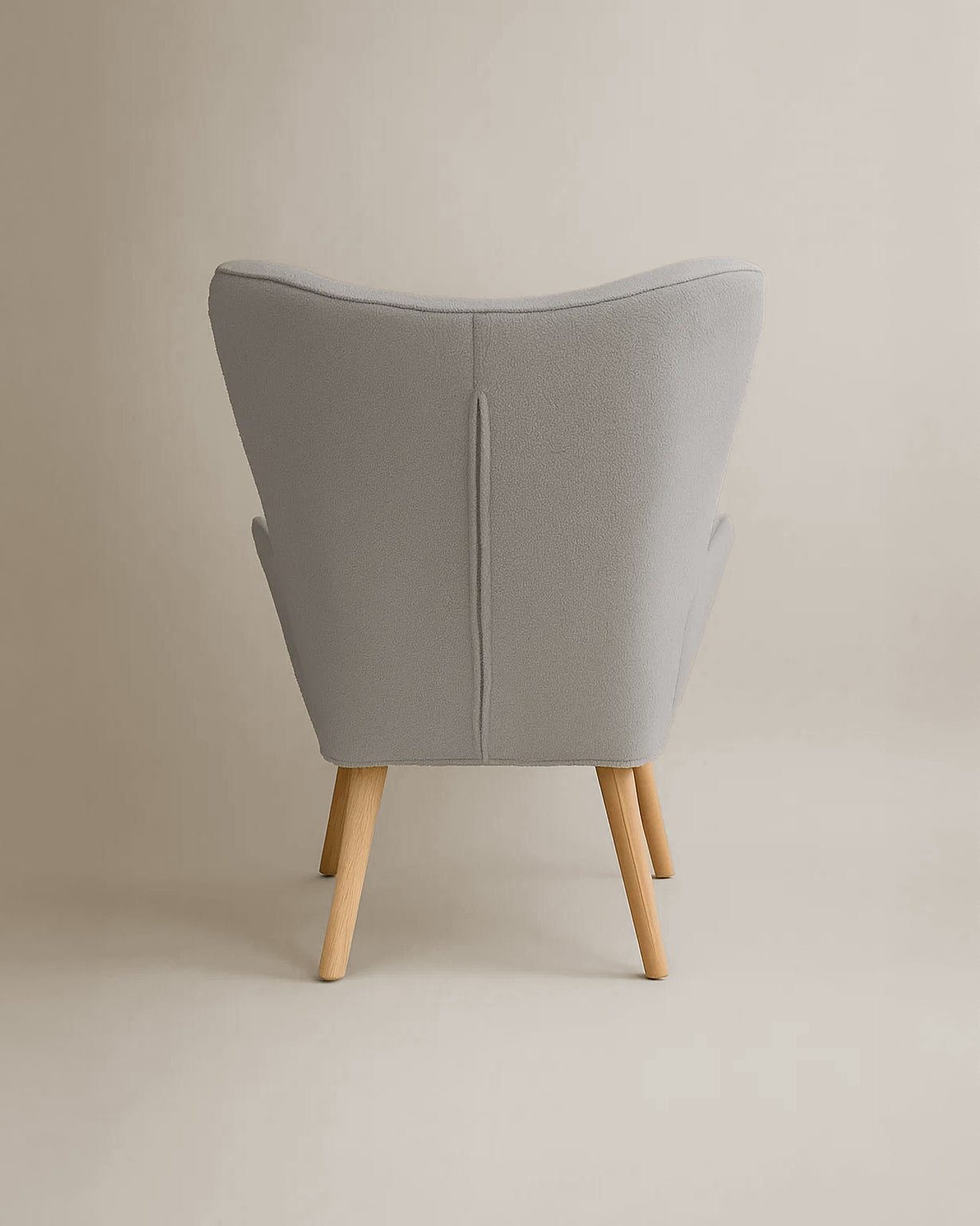 Espla Upholstered Armchair (Grey Bouclé) – Mid-Century Reading & Lounge Chair - Marcel Olsen