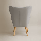 Espla Upholstered Armchair (Grey Bouclé) – Mid-Century Reading & Lounge Chair - Marcel Olsen