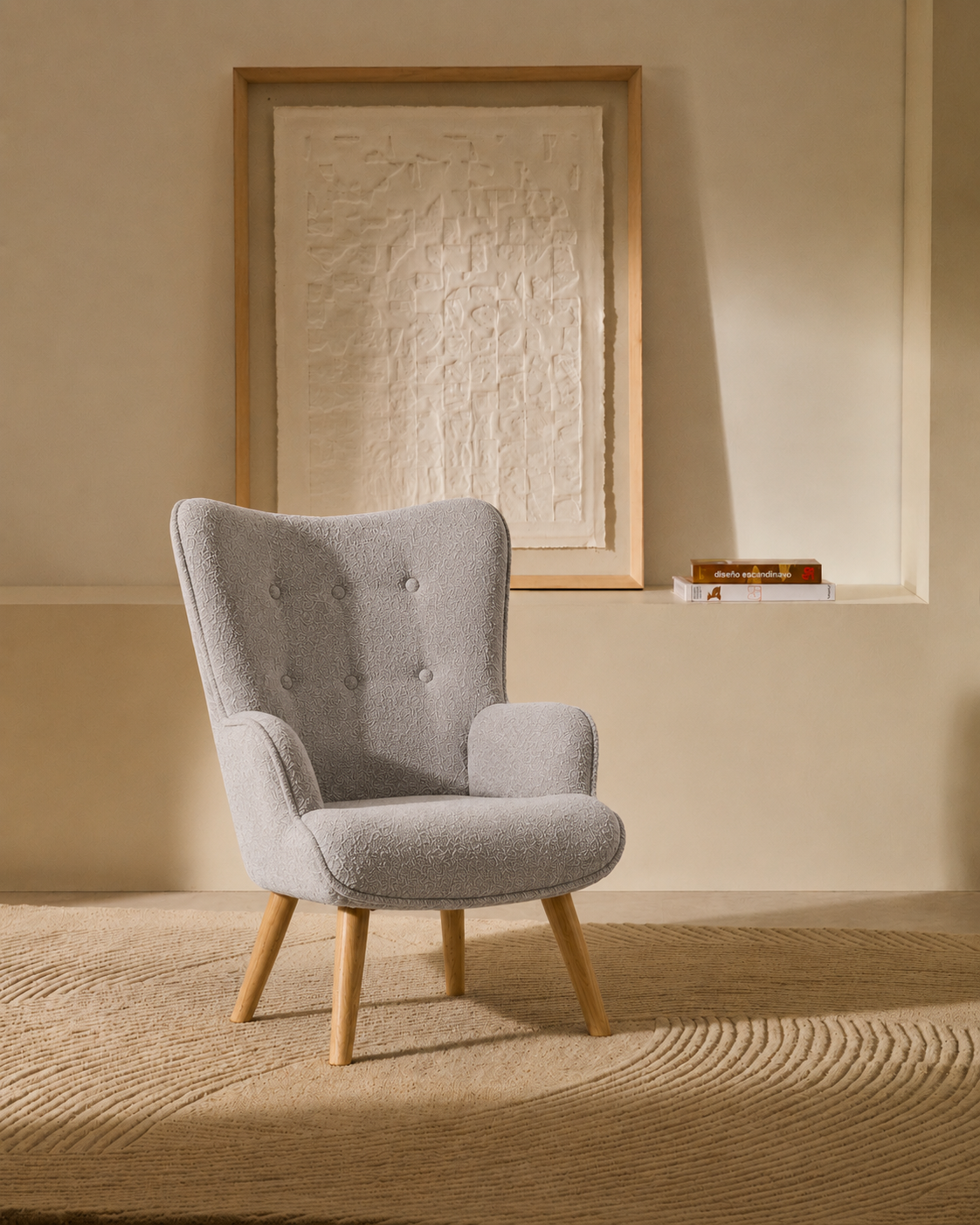 Espla Upholstered Armchair (Cloud Bouclé) - Outlet - Marcel Olsen