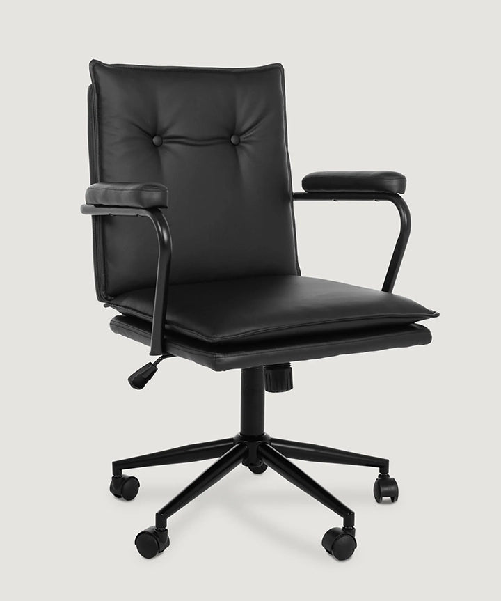 Executive Cushioned Office Chair (Black) - Marcel Olsen