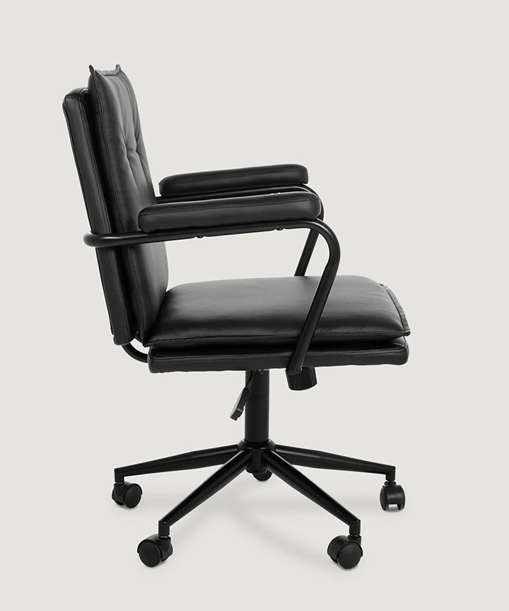 Executive Cushioned Office Chair (Black) - Marcel Olsen