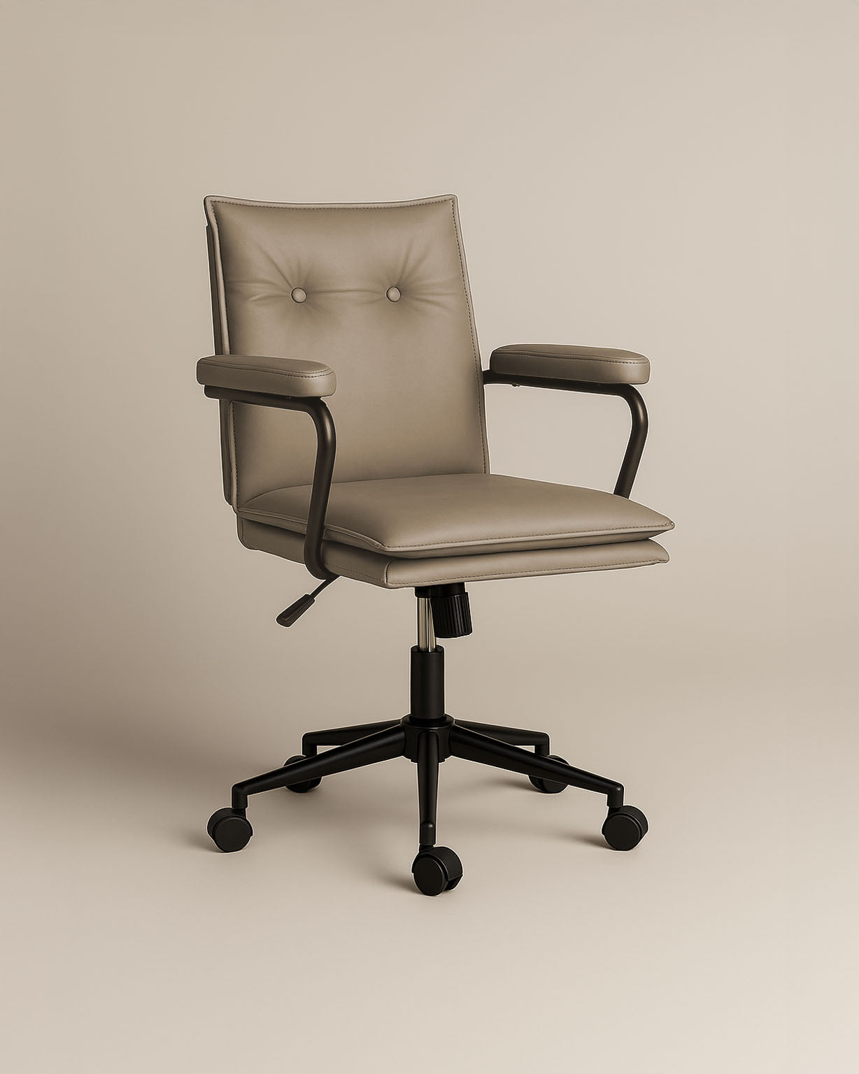 Executive Cushioned Office Chair (Smoke Beige) – Outlet