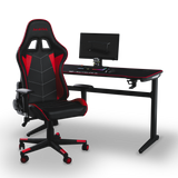 Core 120 Gaming Desk | LEDs, Headphone & Drink Mounts (Carbon Fibre Black, 120cm) Gaming Desk - Jacob Bek Gaming