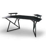 Pro Gaming Corner Desk 180 | Headphone & Drink Mounts (Carbon Fibre Black, 180cm) Gaming Desk - Jacob Bek Gaming