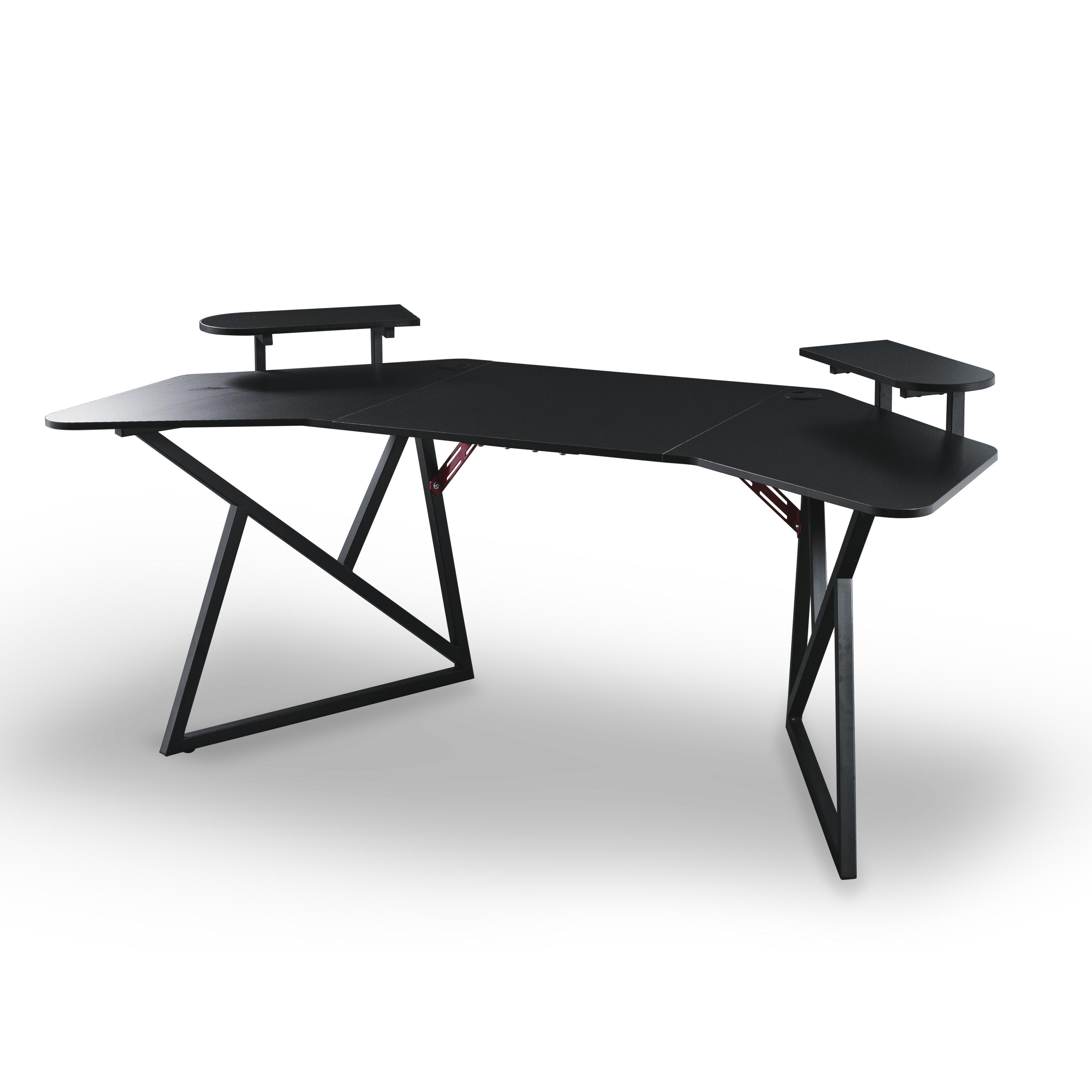 Pro Gaming Corner Desk 180 | Headphone & Drink Mounts (Carbon Fibre Black, 180cm) Gaming Desk - Jacob Bek Gaming