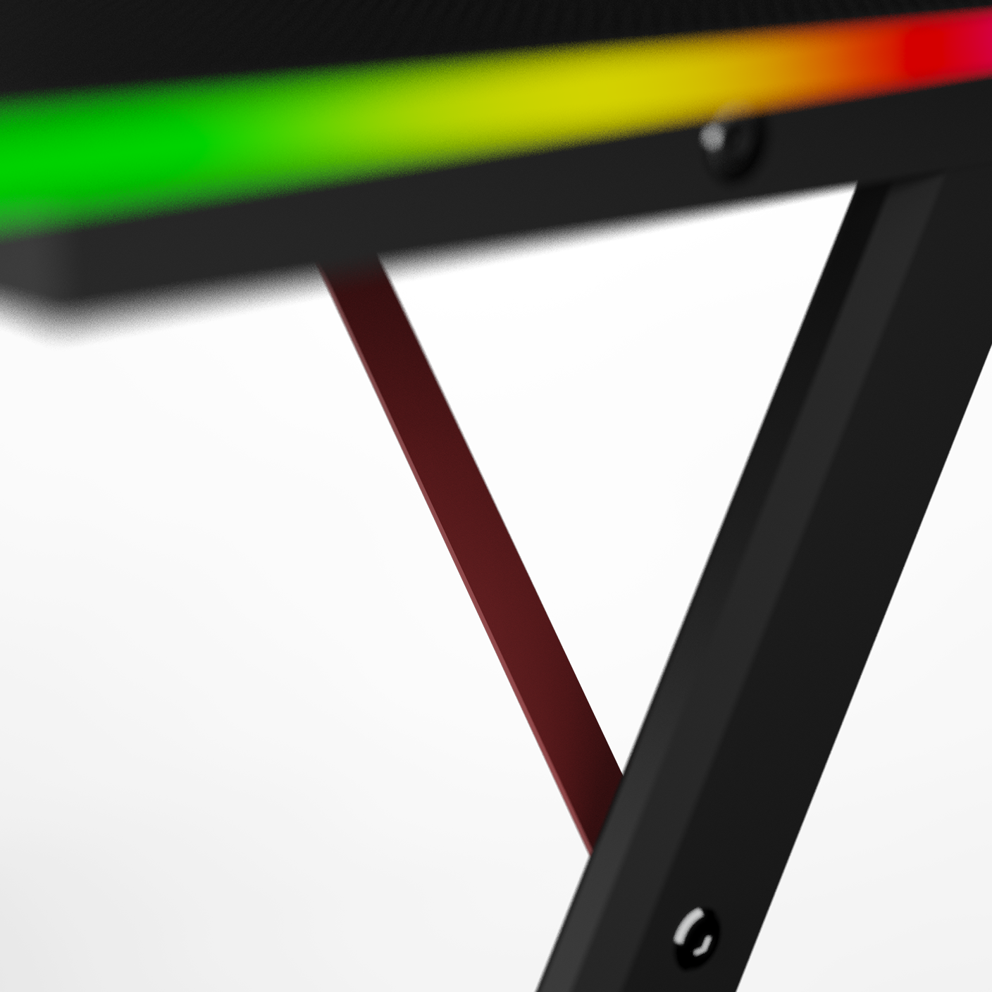 Essentials 140 Gaming Desk | LEDs, Headphone & Drink Mounts (Carbon Fibre Black, 120cm) Gaming Desk - Jacob Bek Gaming