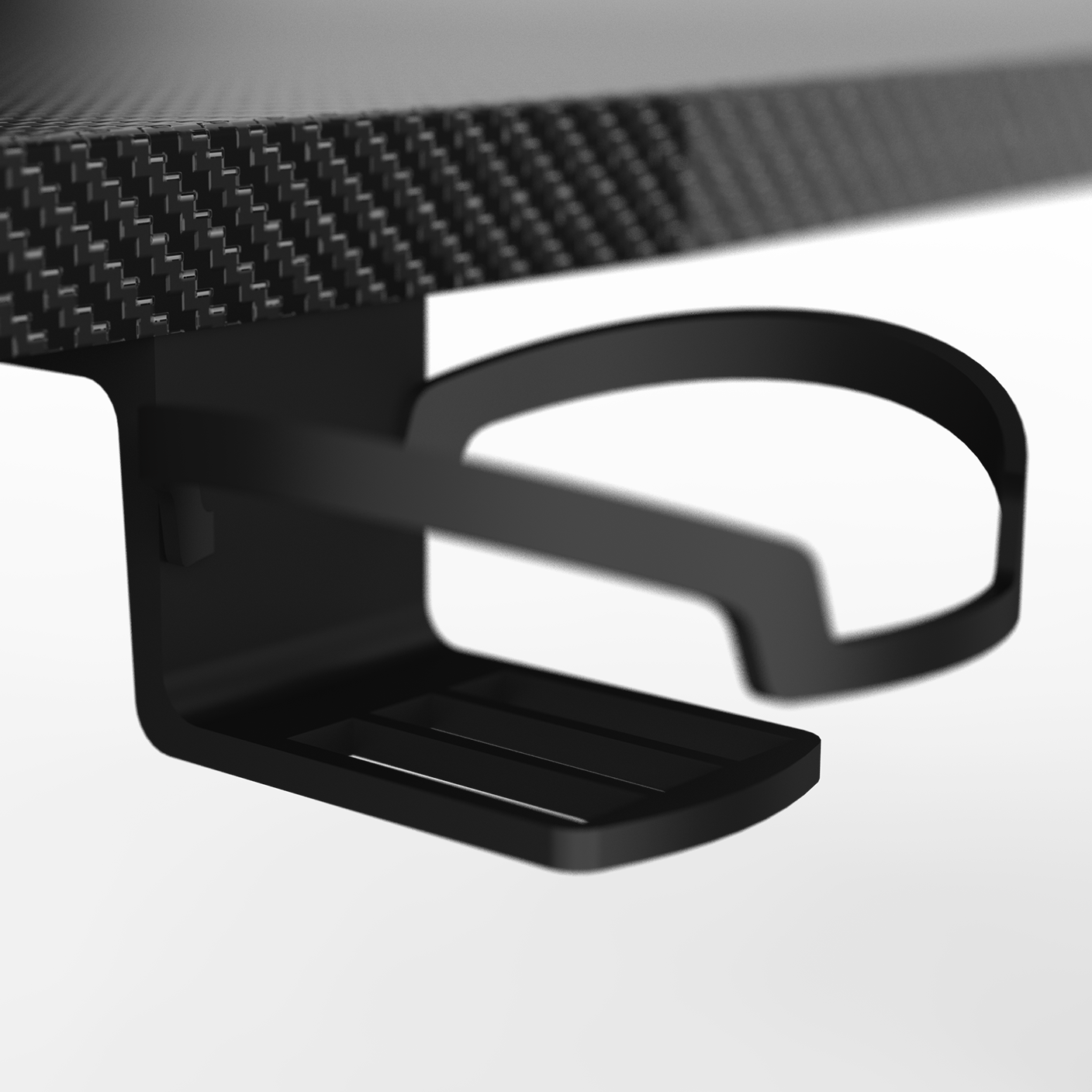 Pro Gaming Desk 160 | LEDs, Headphone & Drink Mounts (Carbon Fibre Black, 180cm) Gaming Desk - Jacob Bek Gaming