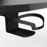 Pro Gaming Desk 160 | LEDs, Headphone & Drink Mounts (Carbon Fibre Black, 180cm) Gaming Desk - Jacob Bek Gaming