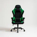 Gaming Chair Ergonomic (Hunter Green) | Reclining, Adjustable Arms (Fabric) Gaming Chair - Gaming