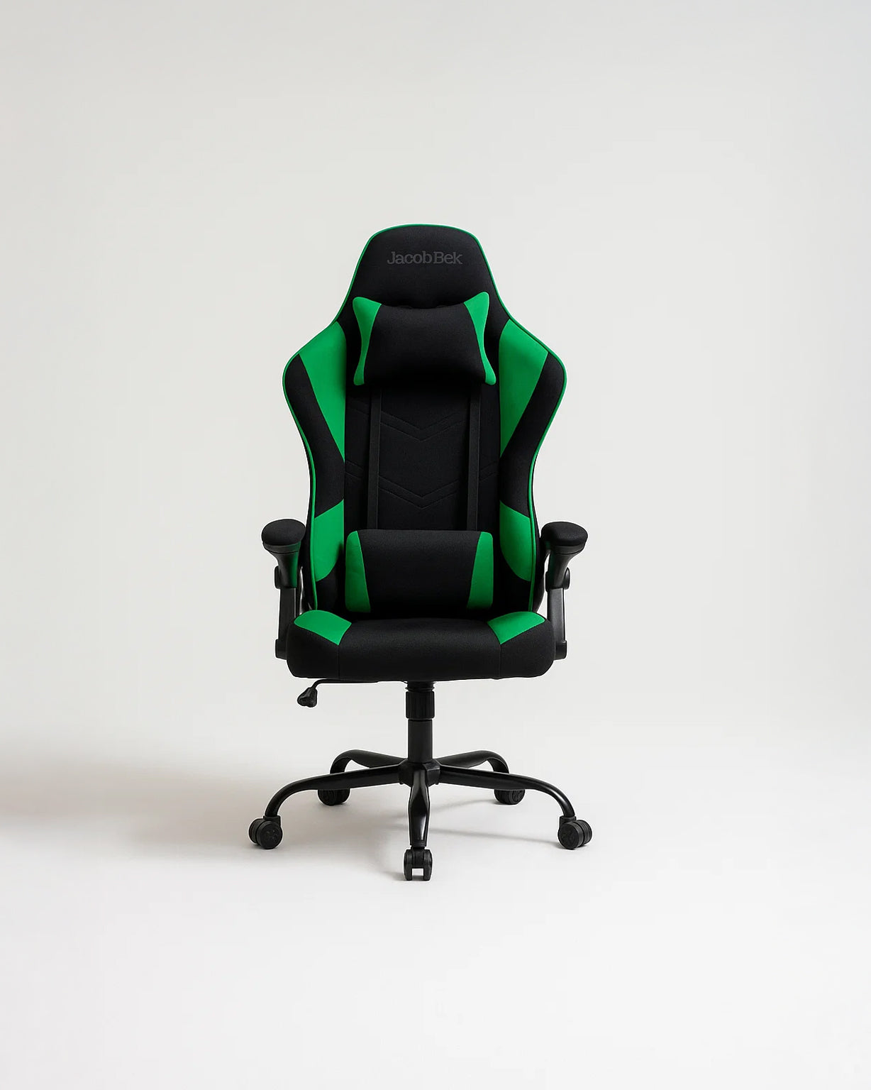 Gaming Chair Ergonomic (Hunter Green) | Reclining, Adjustable Arms (Fabric) Gaming Chair - Gaming