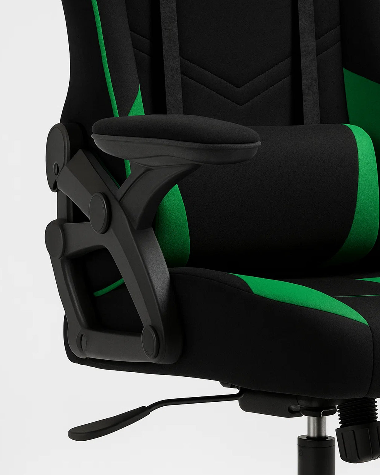 Gaming Chair Ergonomic (Hunter Green) | Reclining, Adjustable Arms (Fabric) Gaming Chair - Gaming
