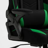 Gaming Chair Ergonomic (Hunter Green) | Reclining, Adjustable Arms (Fabric) Gaming Chair - Gaming