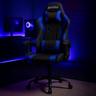 Gaming Chair Ergonomic (Blitz Blue) | Reclining, Adjustable Arms (Fabric) Gaming Chair - Jacob Bek Gaming